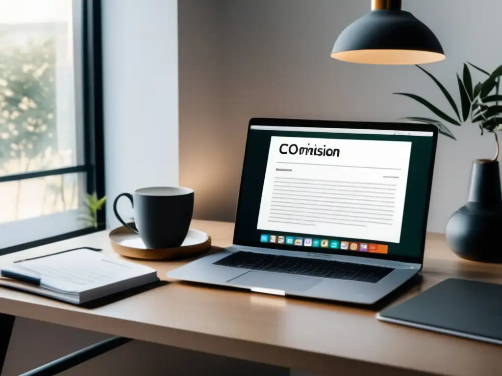Espacio de trabajo minimalista y productivo Espacio de trabajo minimalista: