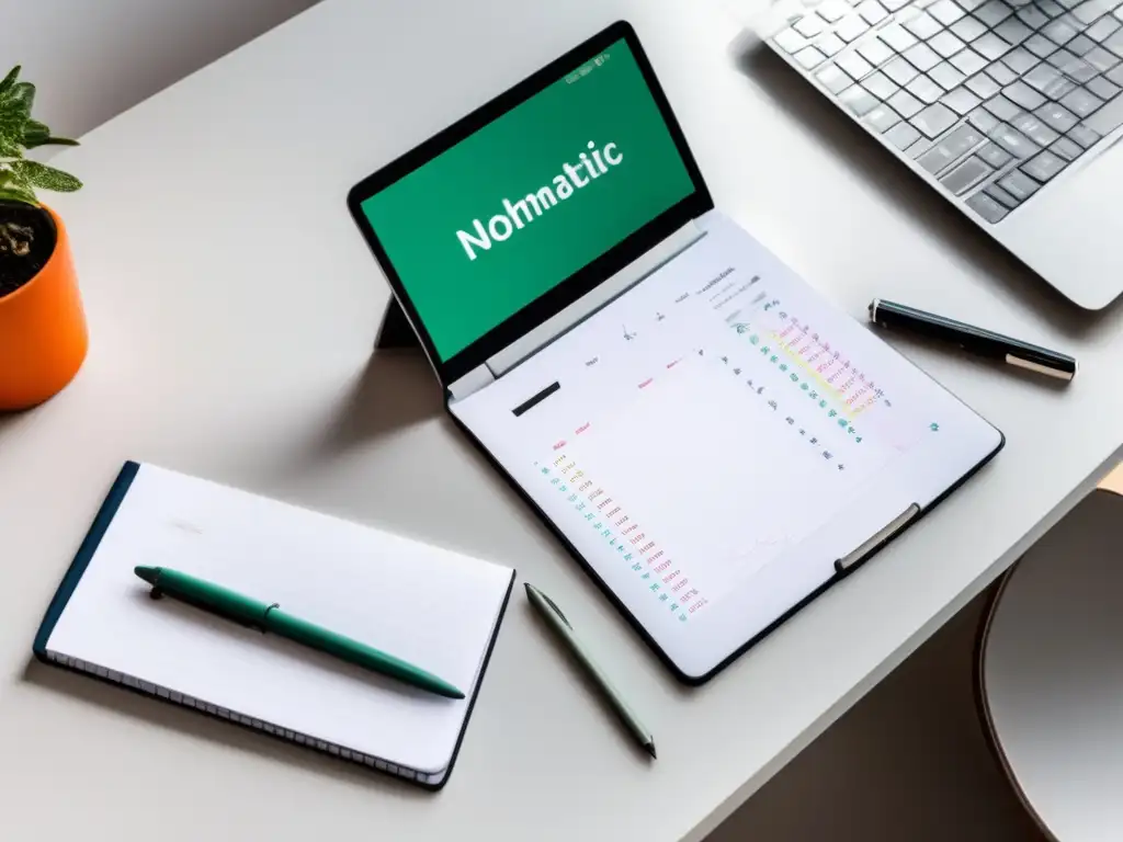 Espacio de trabajo minimalista y ordenado para estudiar matemáticas Espacio de trabajo minimalista para estudiar matemáticas