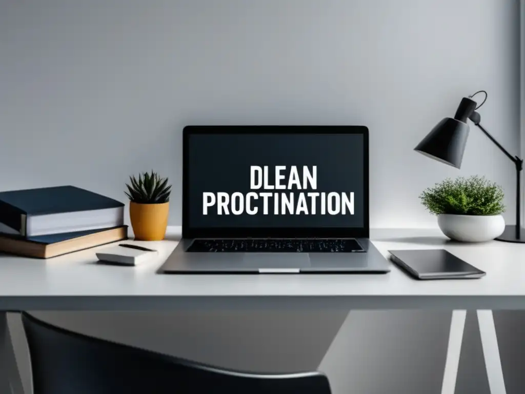 Espacio de trabajo organizado y minimalista Espacio de trabajo minimalista y organizado con tácticas para mantener motivación universitaria