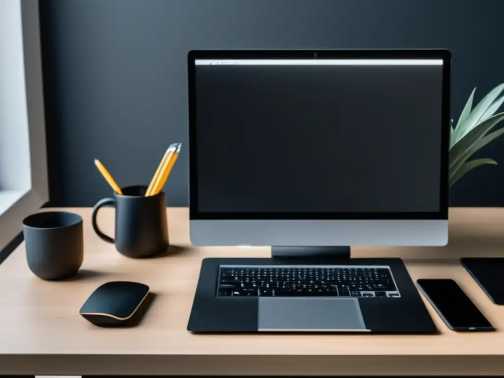 Espacio de trabajo minimalista y moderno Espacio de trabajo organizado con opciones de carreras basadas en pasiones
