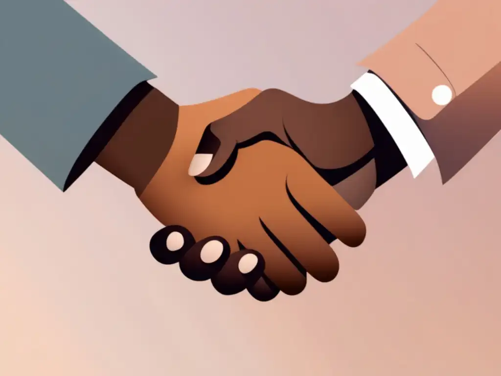 Manos entrelazadas simbolizando diversidad y conexión Estrategias de empatía en entrevistas universitarias con manos de diferentes tonos de piel