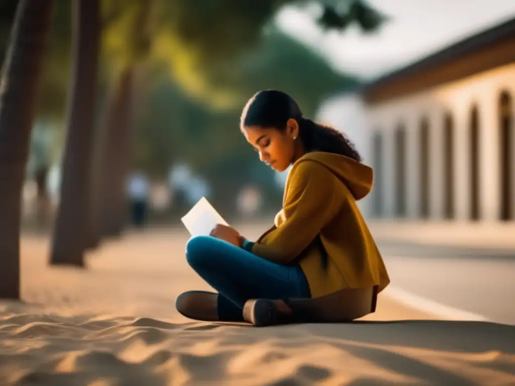 Técnicas de relajación y respiración Estrategias reducir estrés preuniversitario: imagen serena y minimalista de persona practicando yoga en habitación iluminada