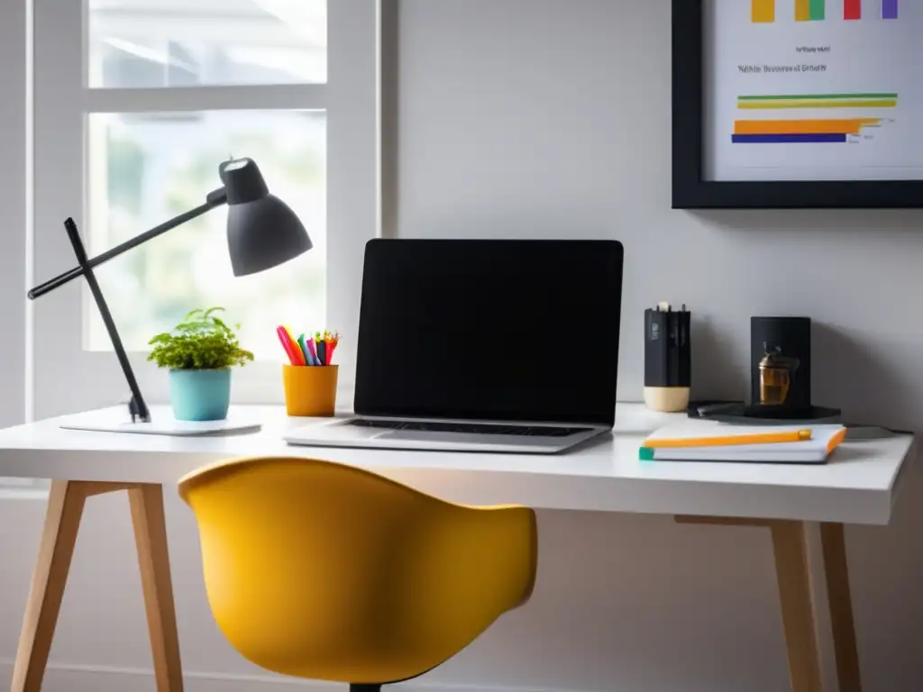 Escritorio minimalista y organizado Estrategias de estudio para atletas universitarios -