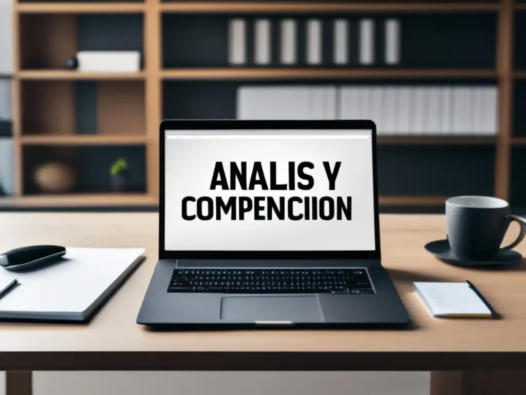 Escritorio minimalista con organización y estructura Estrategias para responder preguntas de desarrollo en exámenes de admisión