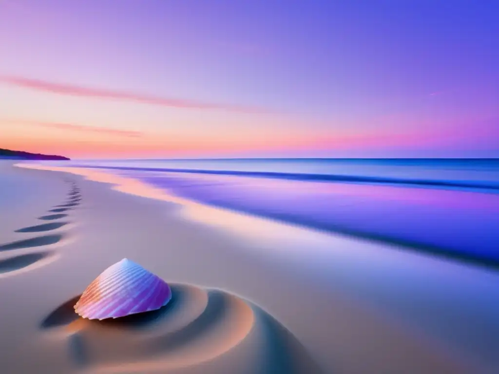 Playa serena: superando la ansiedad Estrategias psicológicas para exámenes de admisión: playa tranquila al atardecer, figura en paz y concentración