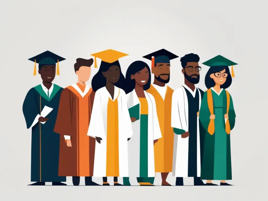 Estudiantes diversos celebrando la inclusividad en la universidad Estrategias de admisión universitaria inclusiva: estudiantes diversos unidos para lograr el éxito académico y la igualdad de oportunidades