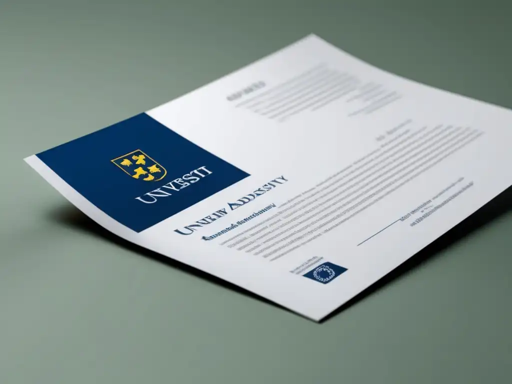 Carta de admisión universitaria Estrategias admisión universitaria Europa: carta admisión universitaria con detalles exquisitos, autenticidad y proceso meticuloso