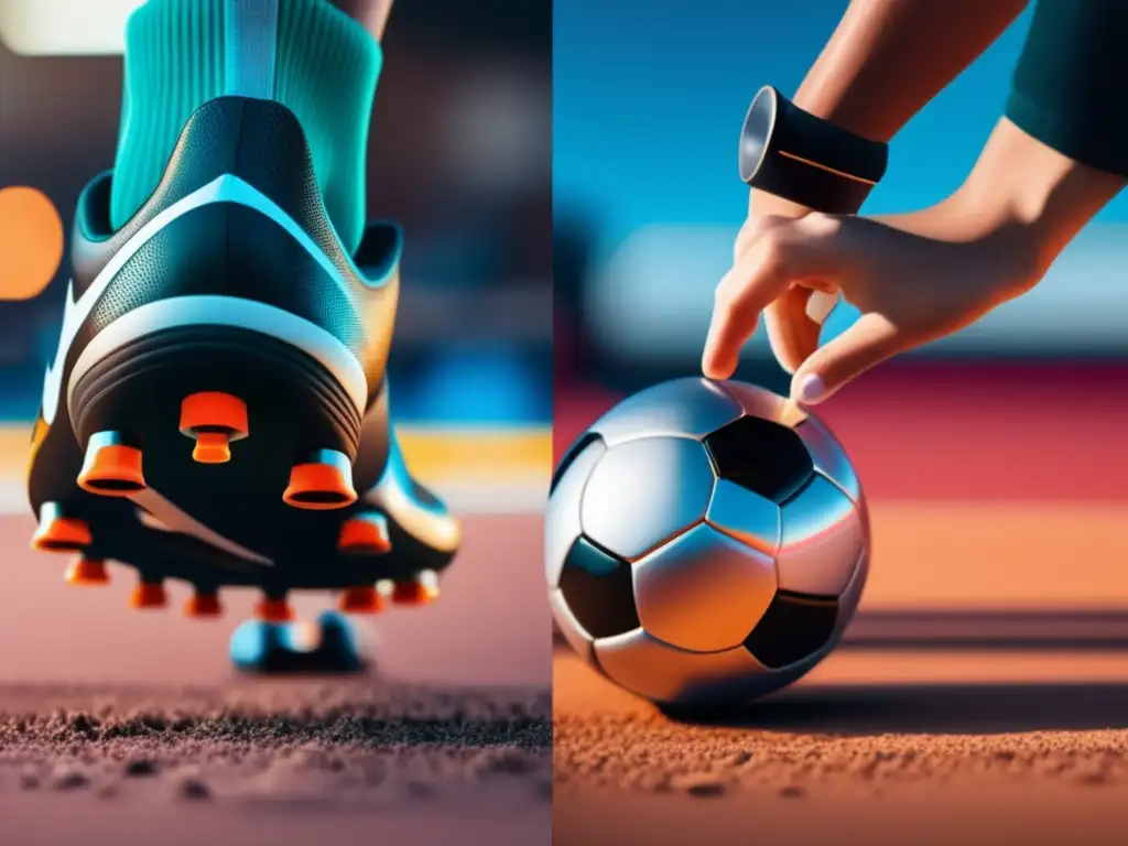 Pasiones científicas y deportivas en un solo vistazo Estudiante apasionado por la ciencia y el fútbol, con laboratorio y taller de ingeniería en un 8k detallado