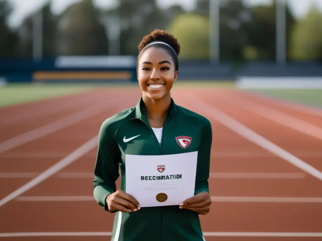 Estudiante atleta con cartas de recomendación Estudiante atleta solicitando cartas de recomendación