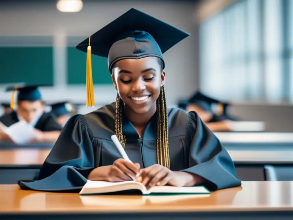 Estudiante atleta enfocado en estudios y logros Estudiante atleta destacado en academia y deportes, postulando a becas universitarias por mérito académico y deportivo