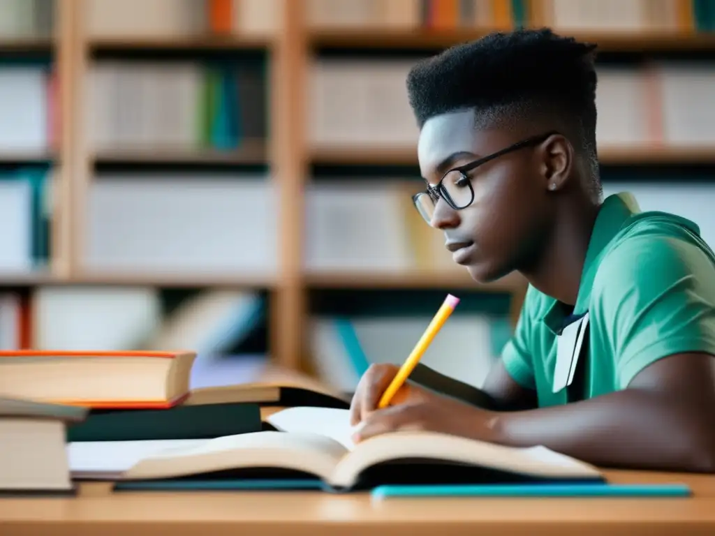 Estudio y desarrollo académico en transición Estudiante superando brechas académicas en entrevista universitaria
