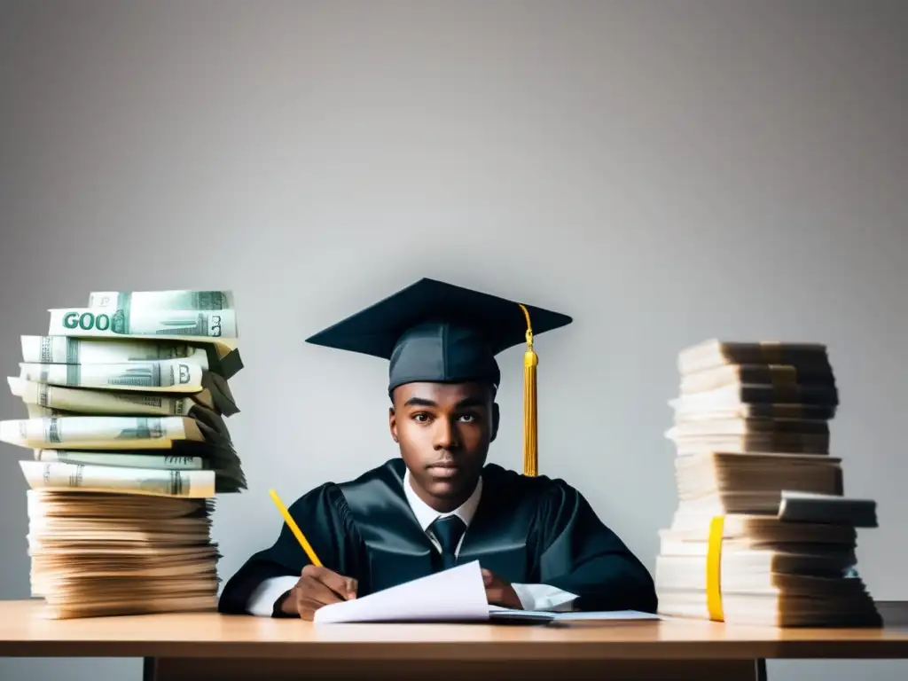 Estudiante exitoso financiando su educación Estudiante exitoso sin deudas: Opciones de financiamiento educativo