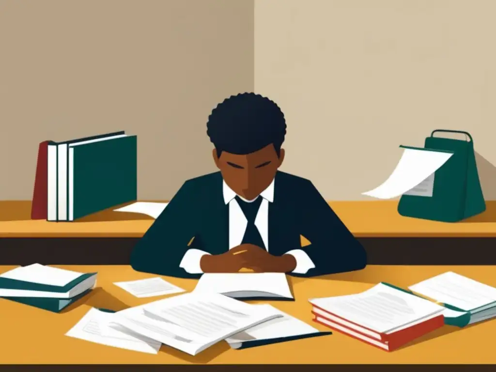 Estudiante siguiendo instrucciones diligentemente Ilustración de estudiante siguiendo instrucciones en solicitud universitaria: precisión y atención a los detalles