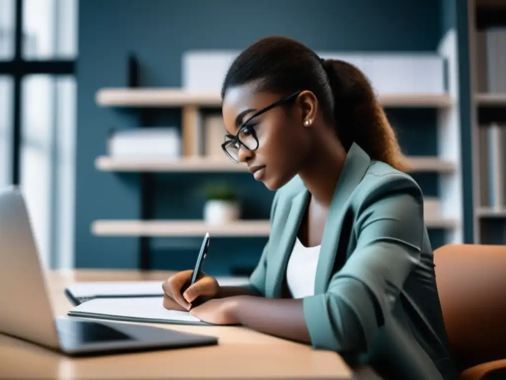 Estudiante enfocado en estudios Estudiante líder en proceso de admisiones universitarias con potencial