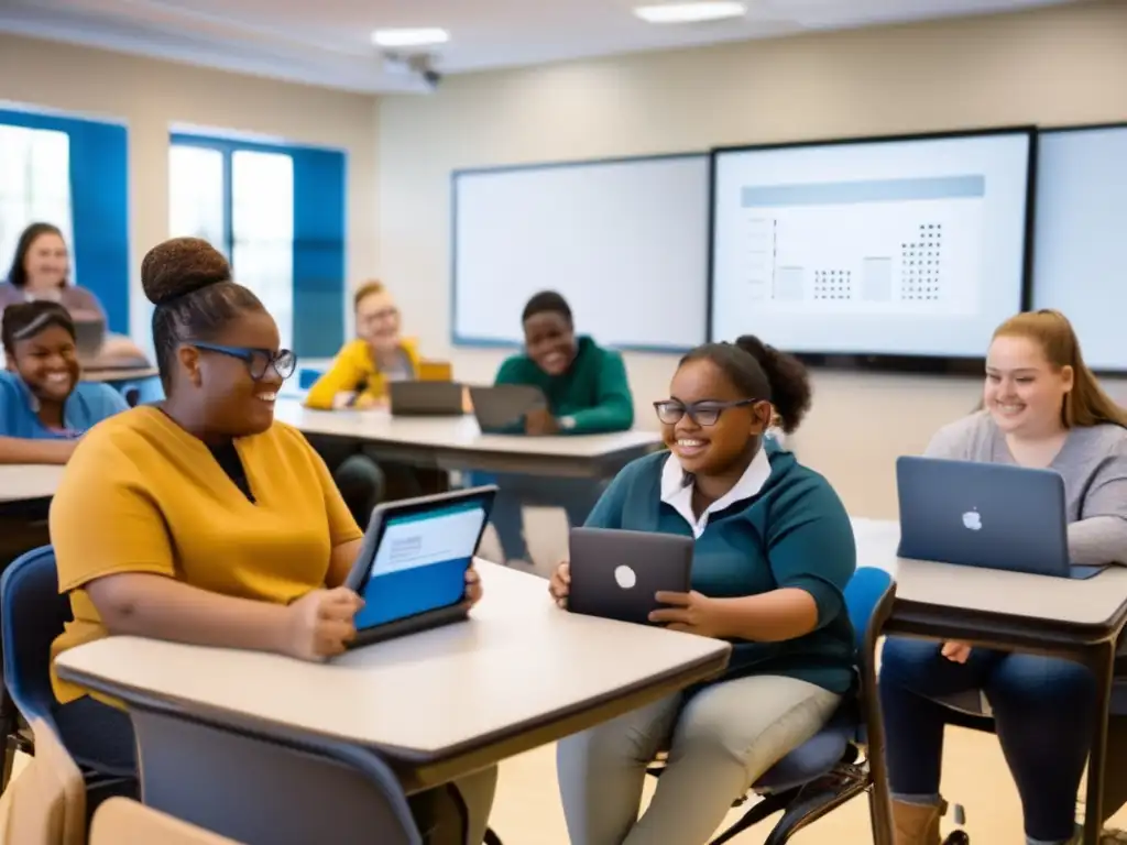 Estudiantes con discapacidades en aula inclusiva Estudiantes con discapacidad usando tecnología en aula inclusiva (Financiamiento educativo para estudiantes con discapacidad)
