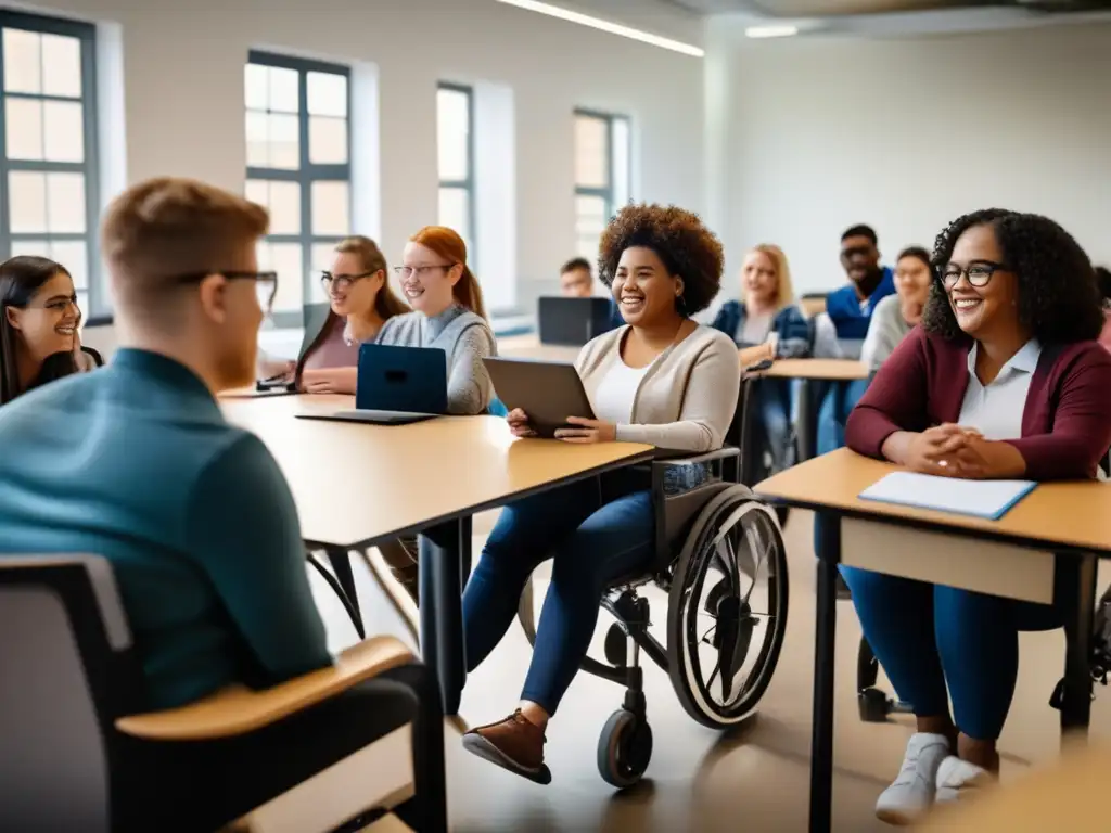 Estudiantes con discapacidades en aula inclusiva Estudiantes con discapacidades en aula universitaria inclusiva
