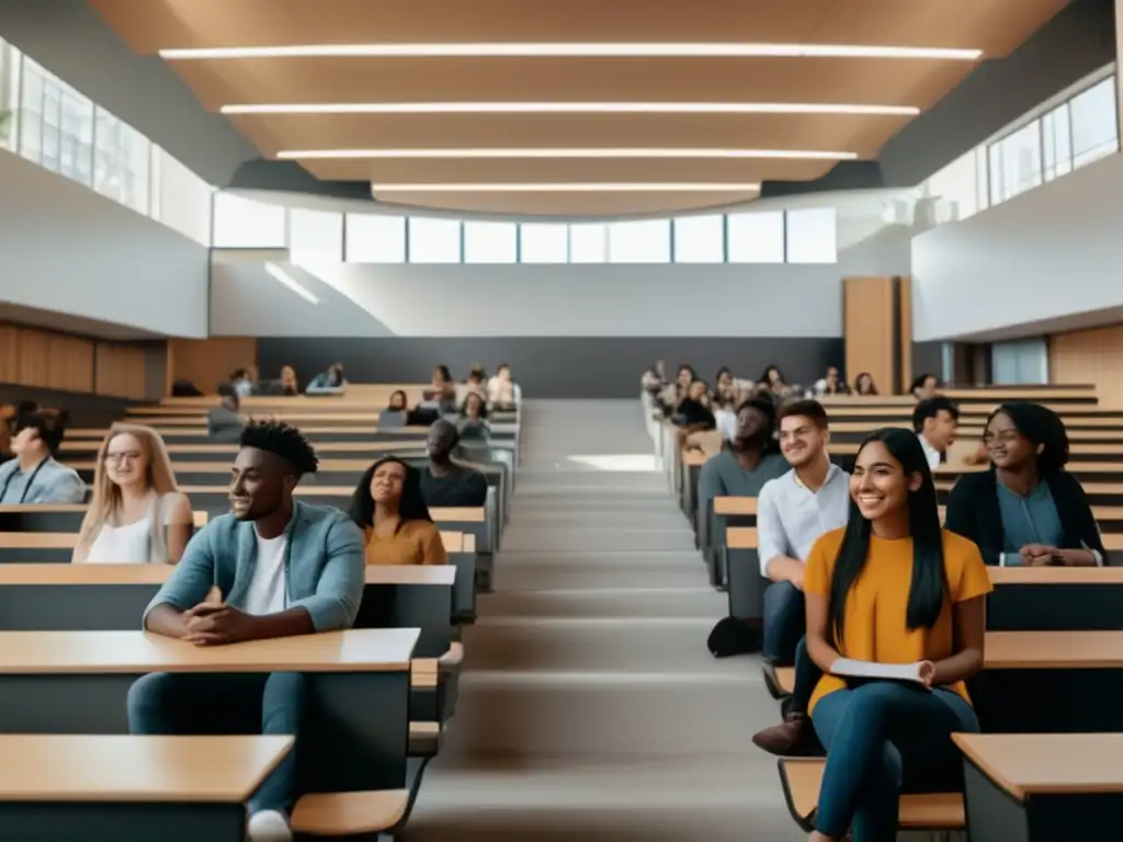 Estudiantes diversos en aula universitaria Estudiantes diversos en una aula universitaria: Acción Afirmativa y admisiones universitarias