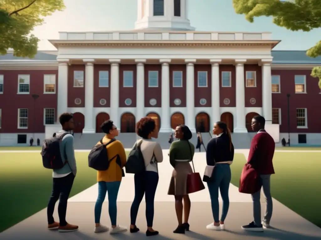 Estudiantes unidos en Harvard Estudiantes diversos de Harvard, unidos y empoderados