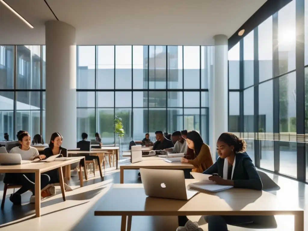 Estudiantes internacionales colaborando en universidad Estudiantes internacionales en España: Ayudas financieras