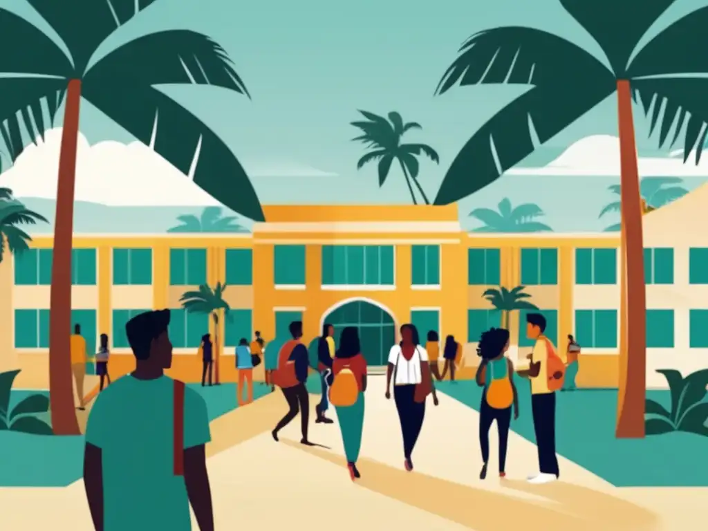 Estudiantes internacionales en campus caribeño Estudiantes internacionales en proceso de admisiones universitarias en el Caribe