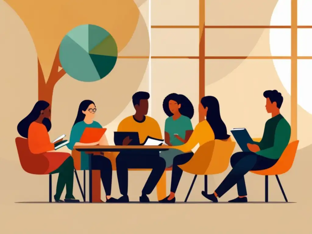 Estudiantes multilingües en diálogo universitario Estudiantes multiculturales en diálogo, promoviendo la diversidad y la inclusión en la universidad