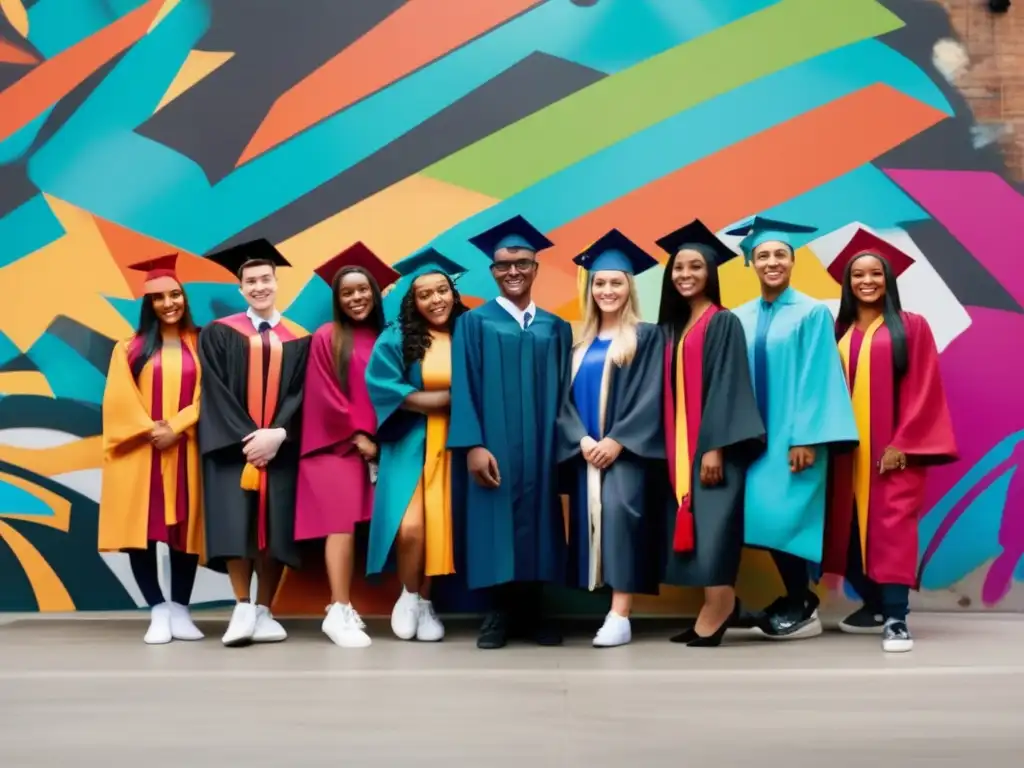 Estudiantes diversos superando barreras Estudiantes diversos superan obstáculos en admisión universitaria con inclusividad y colaboración