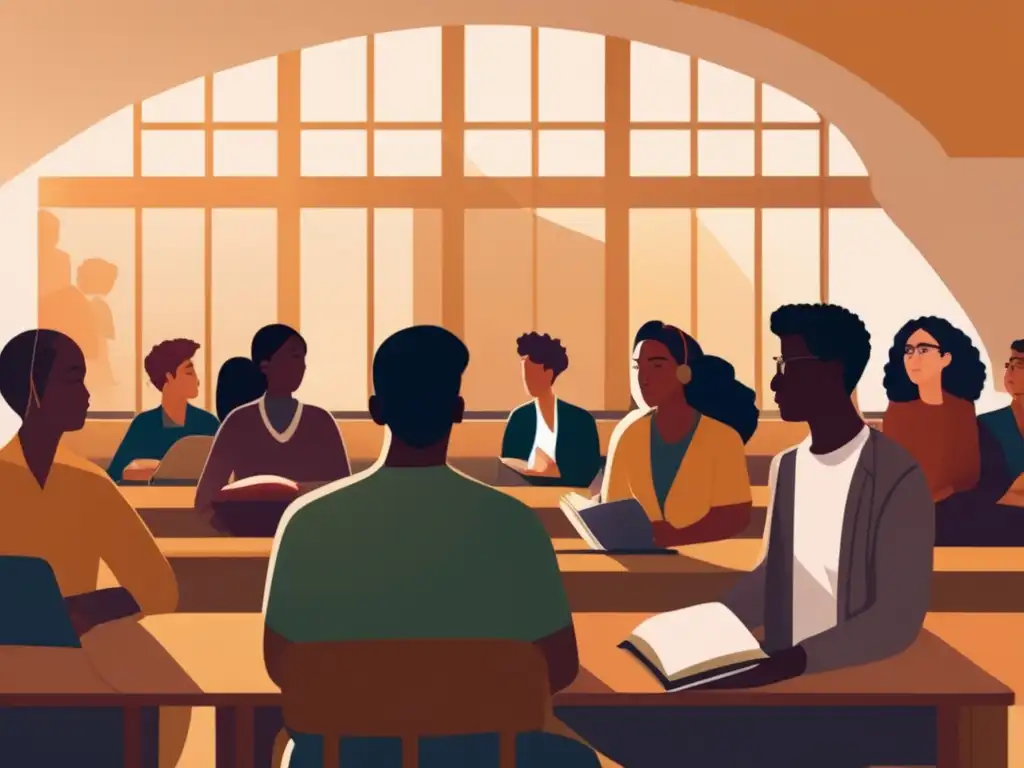 Estudiantes universitarios inclusivos y comprometidos Estudiantes universitarios LGBTQ+ en aula inclusiva