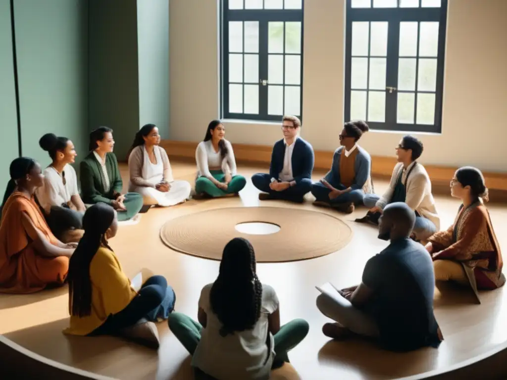 Estudiantes universitarios en discusión intercultural Estudiantes universitarios en discusión multicultural (110 caracteres)