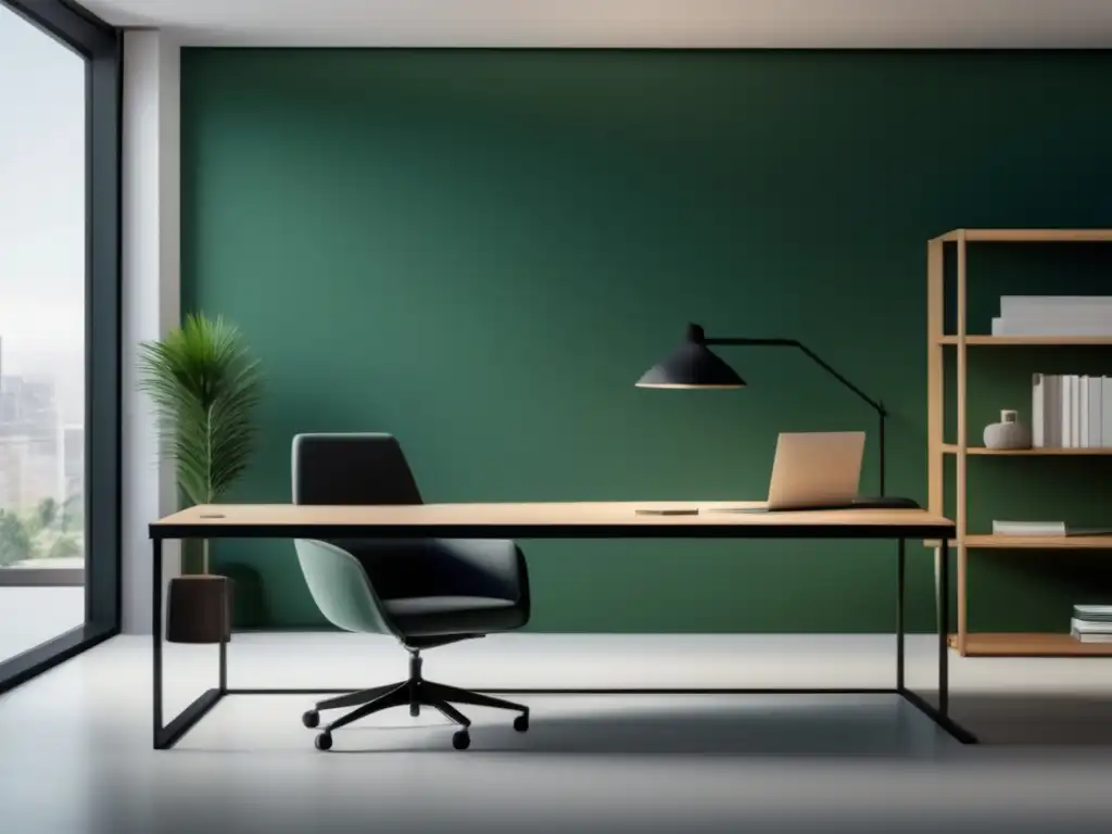 Espacio de estudio minimalista y tranquilo Estudio minimalista para reducir ansiedad en exámenes