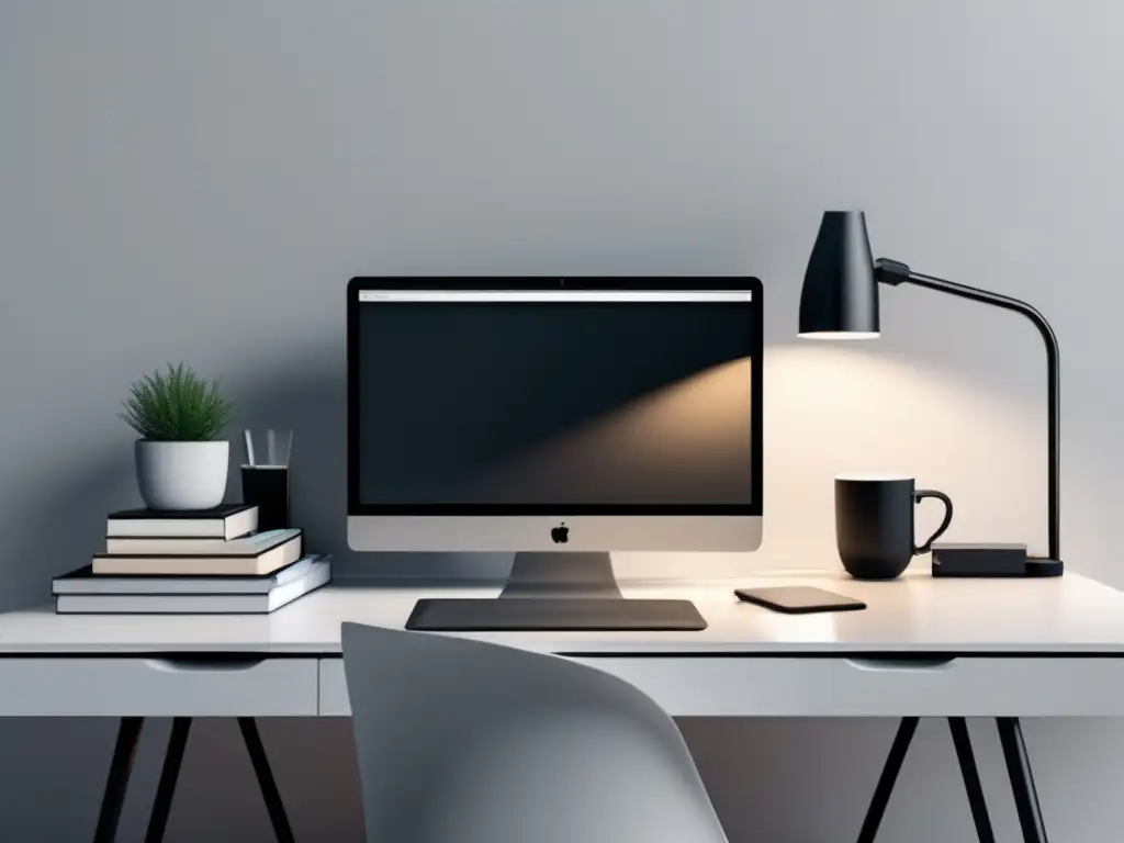 Espacio de estudio minimalista y productivo Estudio minimalista y tranquilo para admisiones universitarias en Tokio