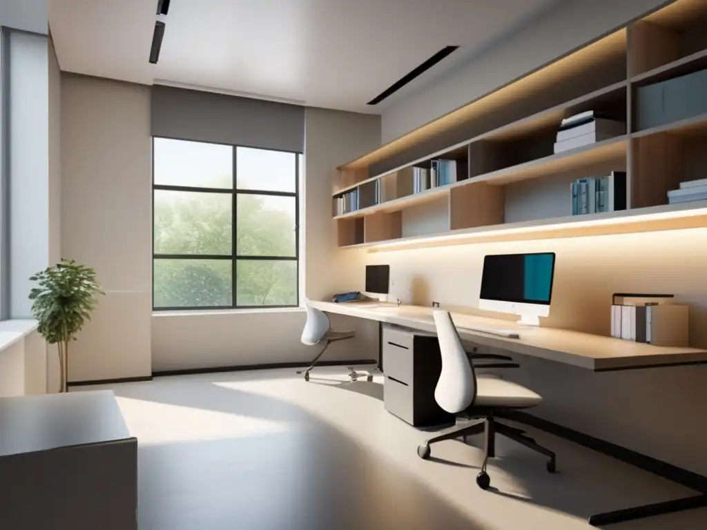 Espacio de estudio inclusivo y moderno Estudio moderno inclusivo para estudiantes con necesidades especiales