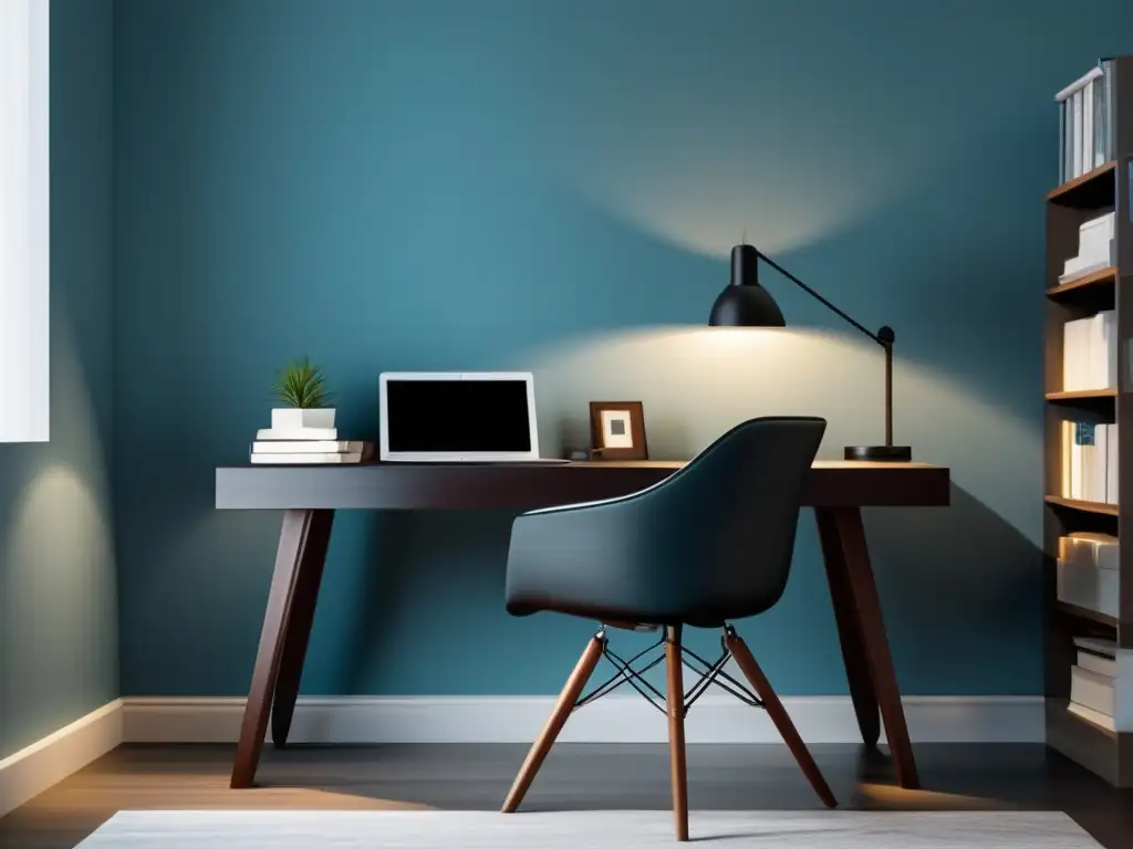 Espacio de estudio minimalista y moderno Estudio moderno y minimalista para atletas: Estrategias de relajación y concentración universitaria