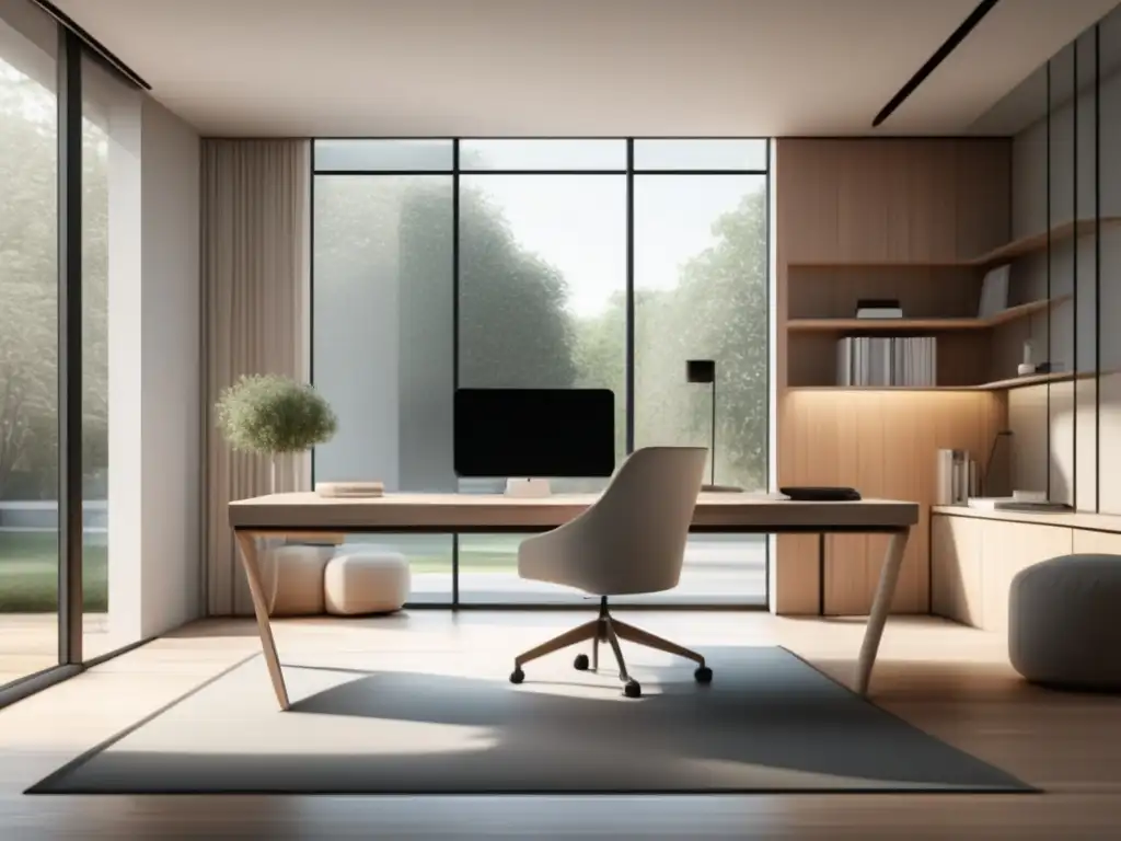 Estudio minimalista y moderno con luz natural Estudio moderno y minimalista con luz natural y recursos gratuitos para exámenes de admisión universitaria