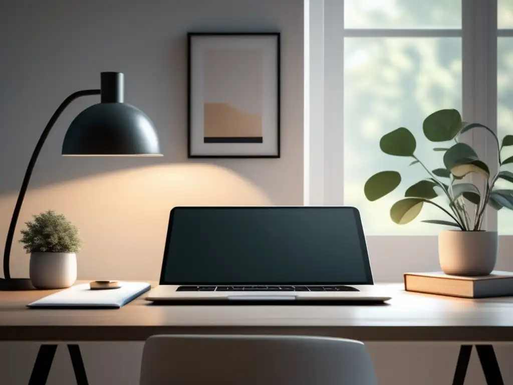 Espacio de estudio sereno y minimalista Estudio sereno: Consejos para aliviar el estrés preuniversitario