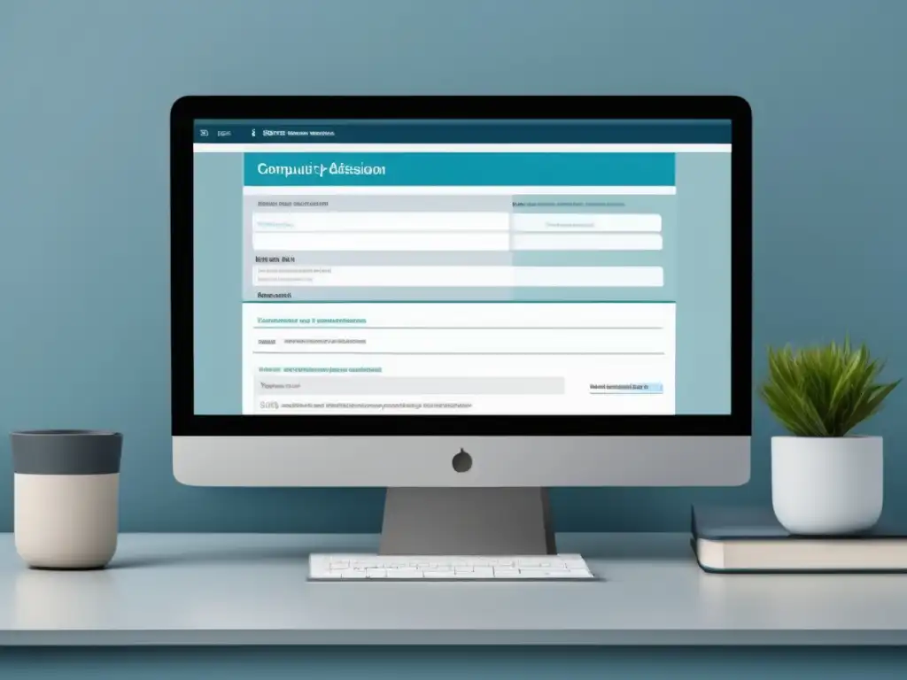 Examen de admisión universitaria en línea Exámenes de admisión universitarios online en pantalla moderna y minimalista