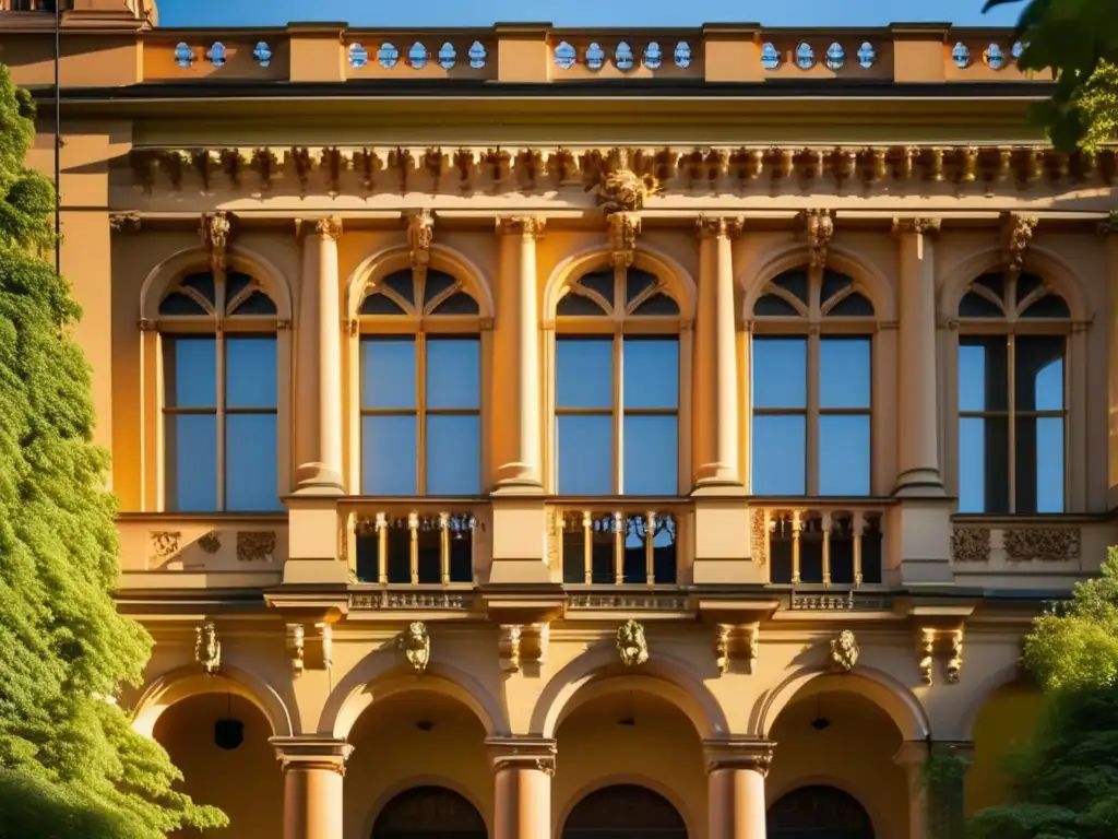 Majestuosa entrada universitaria de Heidelberg Fachada histórica de la Universidad de Heidelberg, símbolo de su prestigio y tradiciones