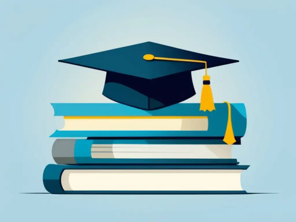 Libros y gorro de graduación en pila Planificación financiera para estudiar MOOCs: becas universitarias disponibles