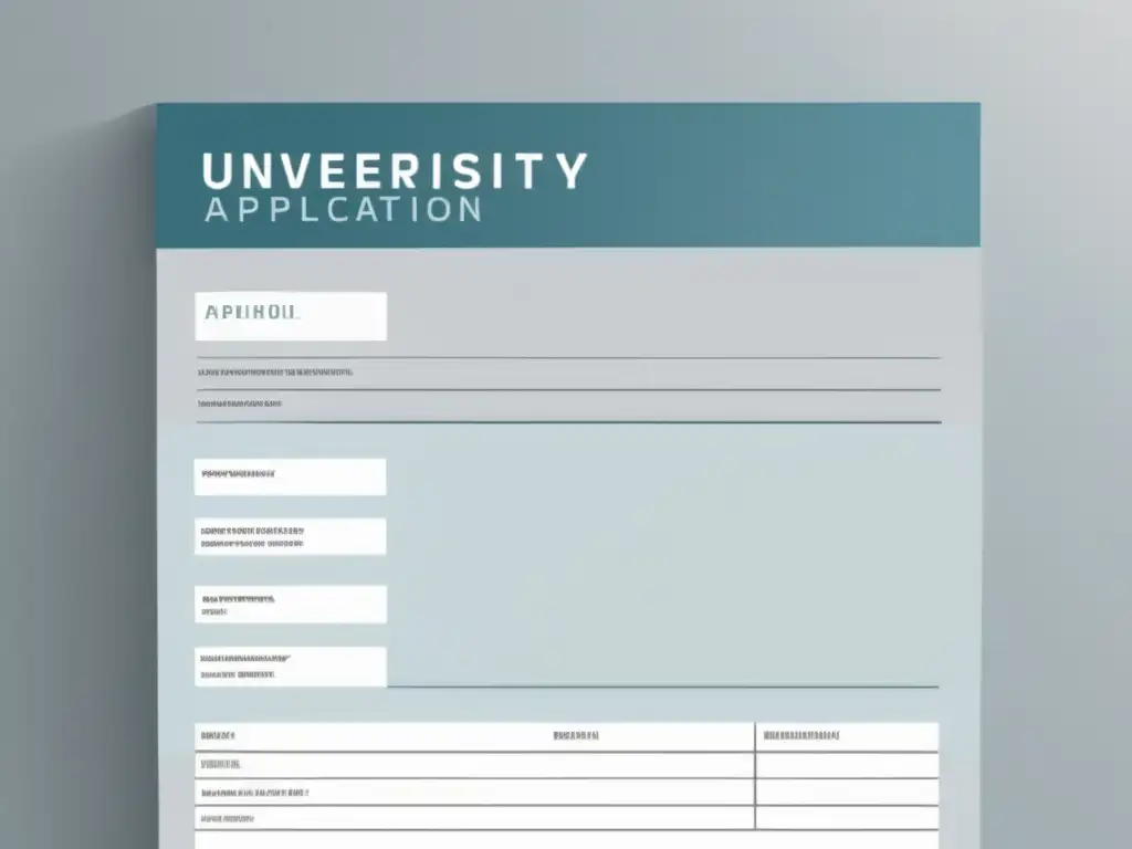 Formulario de solicitud universitaria minimalista y elegante Formulario de solicitud universitaria personalizado