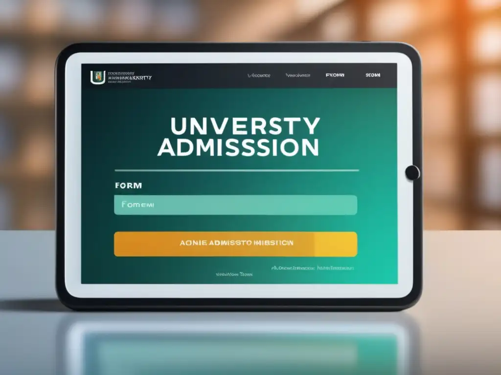 Formulario digital de admisión universitaria Un formulario de admisión universitaria digitalizado, moderno y minimalista