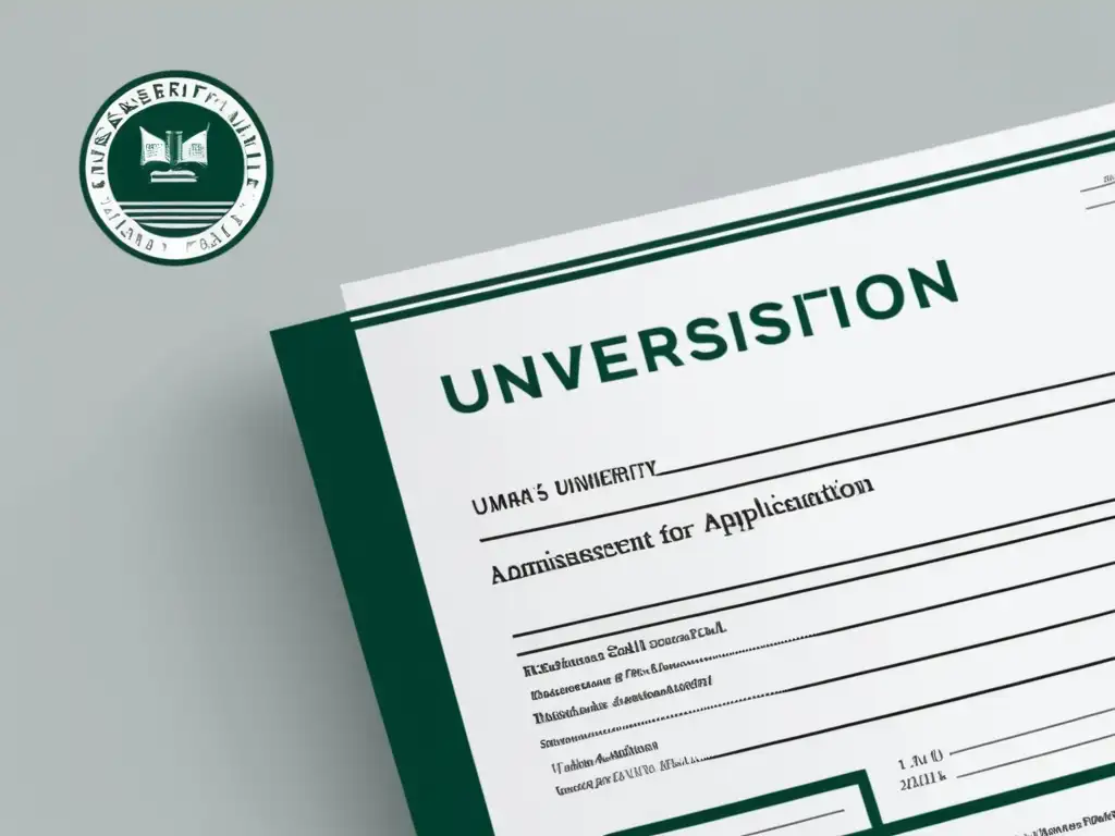 Solicitud de admisión universitaria con sello personal Formulario de admisión universitaria con sello personal - Destacando la importancia de la individualidad y el branding en el proceso de admisión