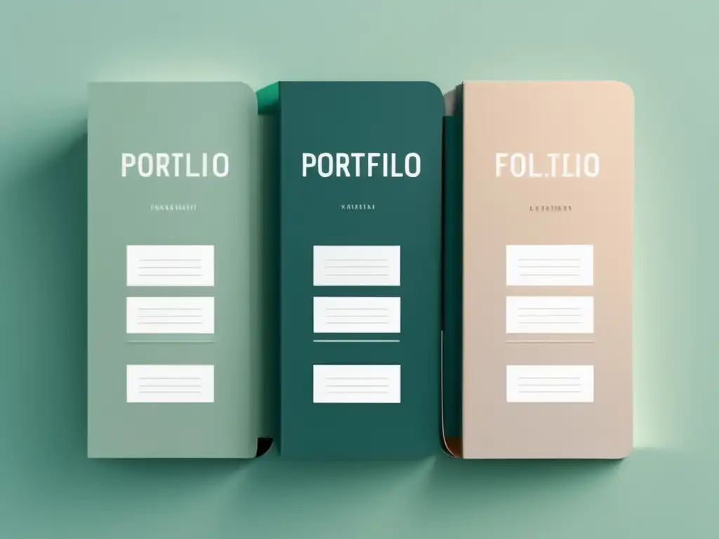 Portafolios organizados con habilidades Fortalezas en portafolio universitario, organización y profesionalismo