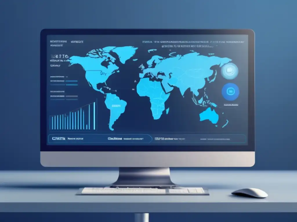 Interfaz AI avanzada para admisiones universitarias Herramientas AI para admisiones universitarias: pantalla moderna con interfaz sofisticada y métricas detalladas, tonos fríos y eficiencia tecnológica