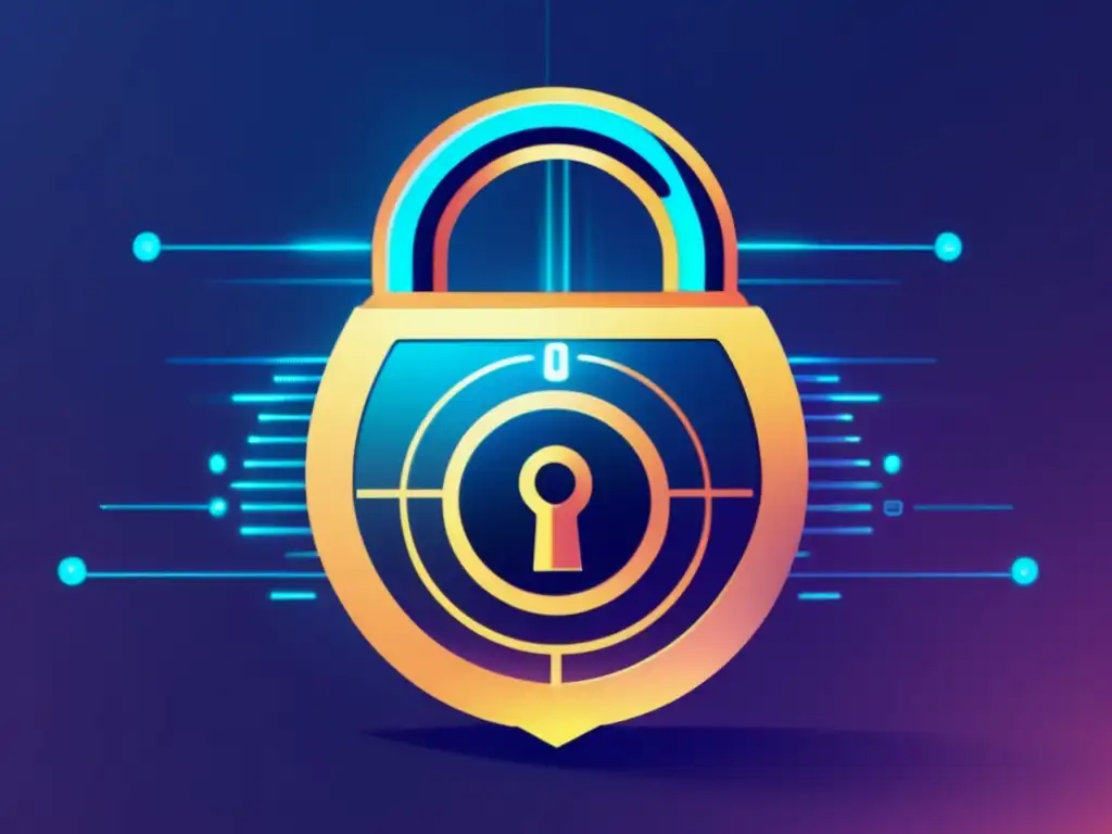 Cerradura futurista de diseño minimalista (47 caracteres) Herramientas para proteger privacidad estudiantil