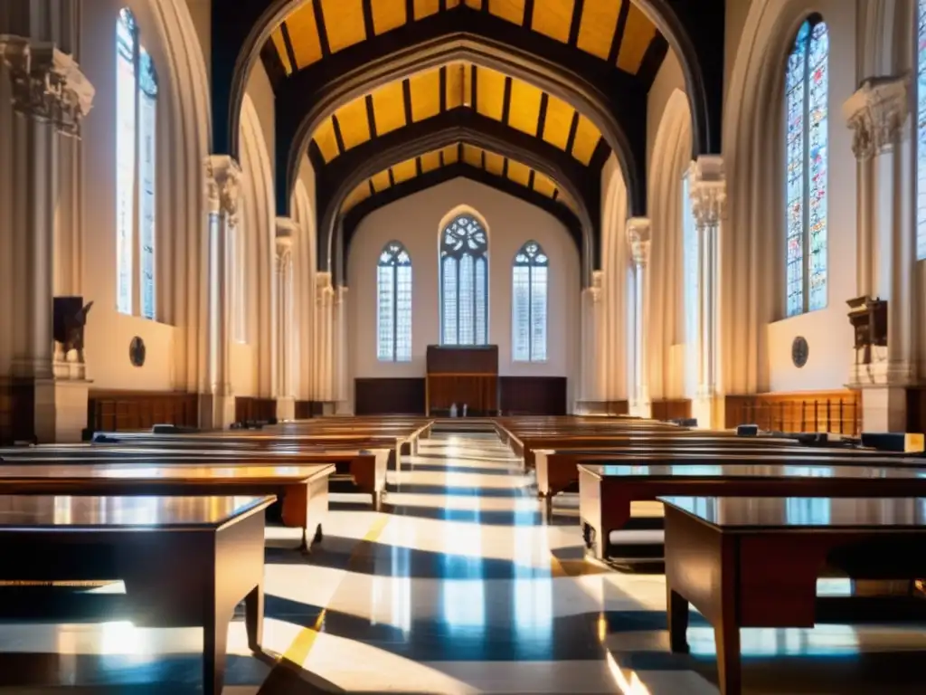 Salón universitario lleno de estudiantes en exámenes Universidad histórica con exámenes de admisión, tradición académica y solemnidad