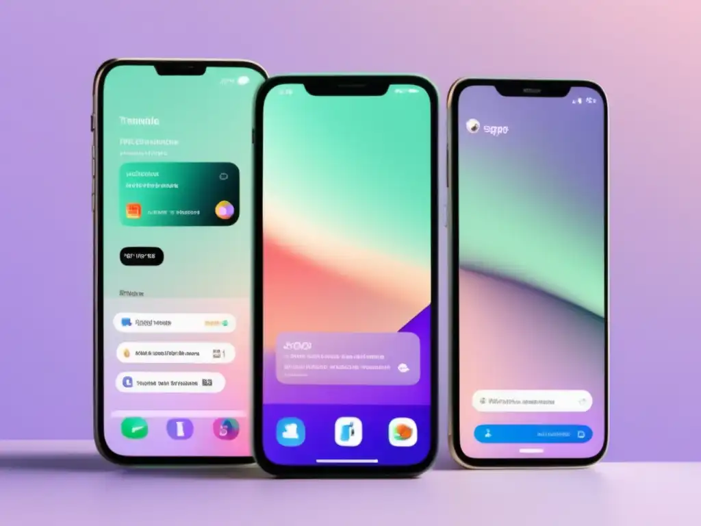 Imagen de apps móviles modernas Imagen con apps de organización para estudiantes universitarios