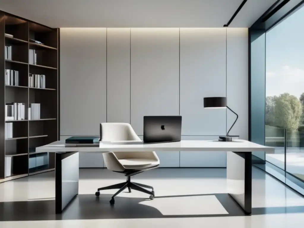 Espacio de estudio moderno y minimalista Imagen: Espacio de estudio minimalista y moderno para preparación de admisiones universitarias Cambridge