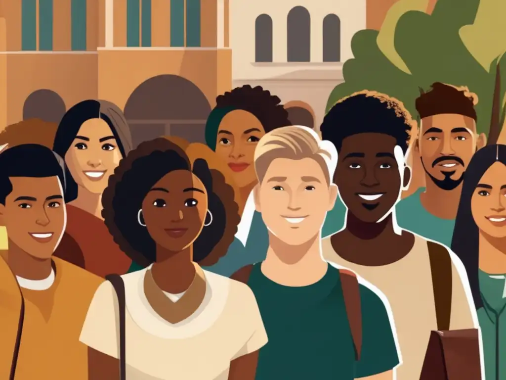 Estudiantes diversos celebrando la equidad en la universidad Imagen: Estudiantes diversos celebrando logros académicos y la equidad en admisiones universitarias