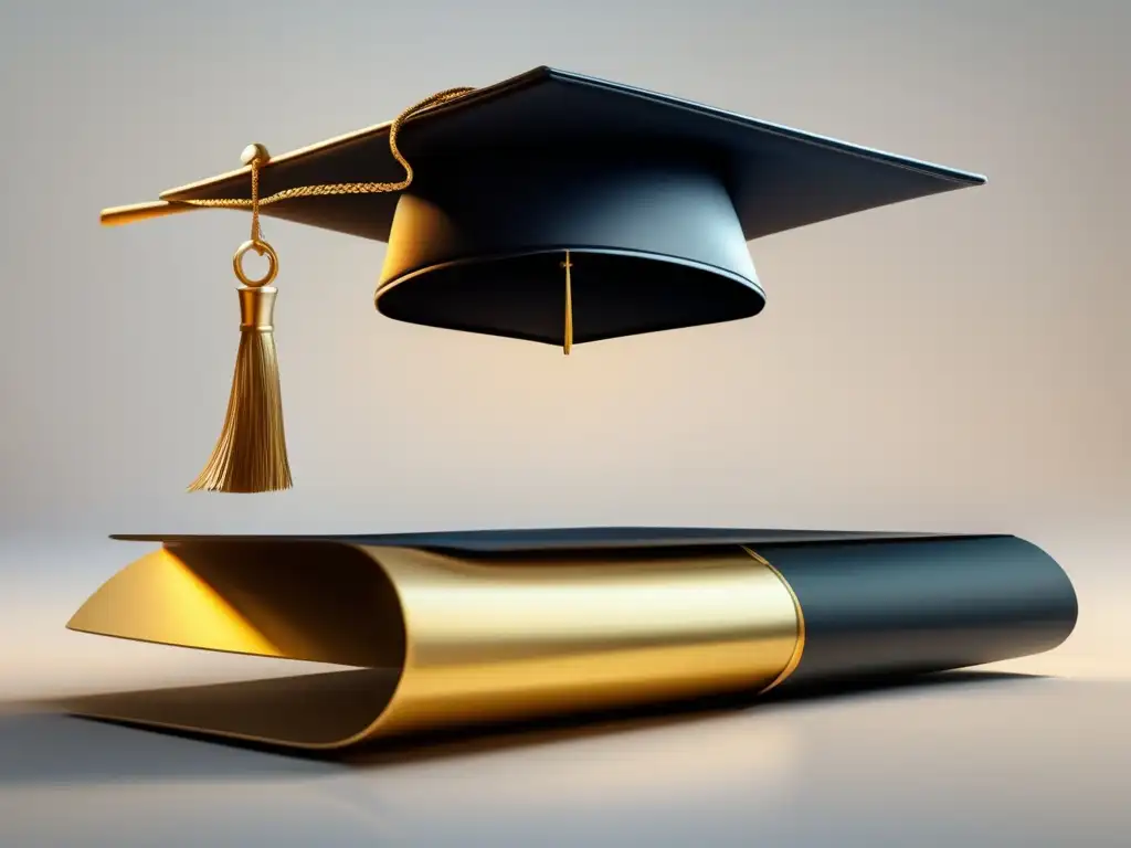 Símbolo de balance financiero y educación universitaria Imagen: Planificación financiera universitaria exitosa