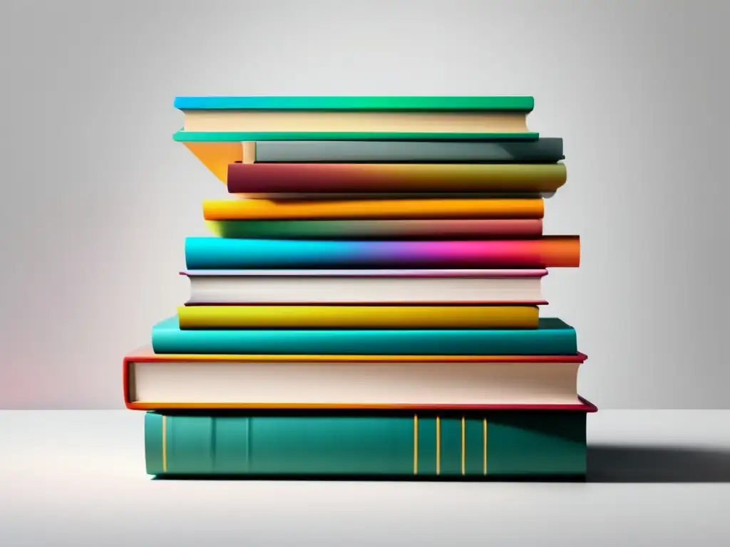 Libros para educación y exploración Imagen minimalista con libros, simbolizando educación y oportunidades universitarias