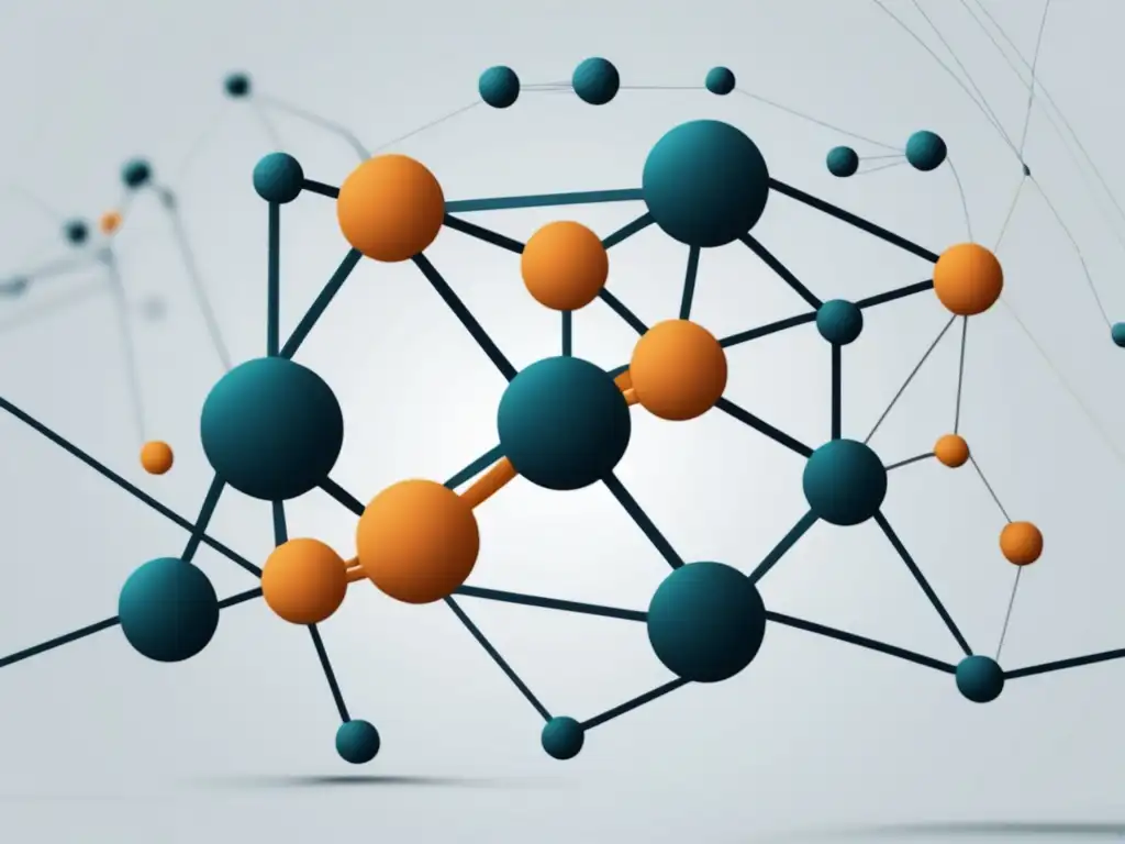 Red de conexiones: moderna y minimalista Imagen: Red de líneas y nodos que representa el concepto de networking y estrategias de admisión universitaria